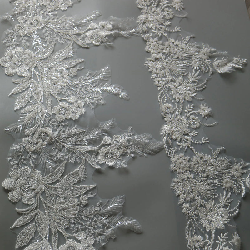 New luxury beaded embroidery lace