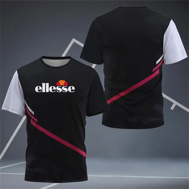 Men's Badminton Training Clothing Outdoor Fitness Sports T-Shirts