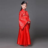 Children Girls Lion Dance China Clothing