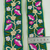 4.3-5cm Width Embroidered Flowers Lace