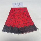 High Quality French Nigerian Beaded Lace Fabric