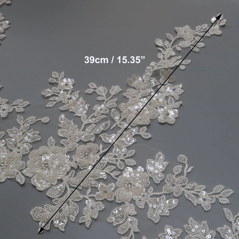 New luxury beaded embroidery lace