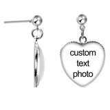 New  Custom Photo Drop Earrings