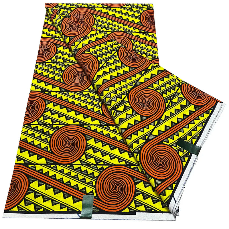 New African Grand Black Wax Fabric