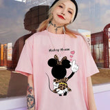 Mickey Anime Blouses Y2k Graphic T Shirts