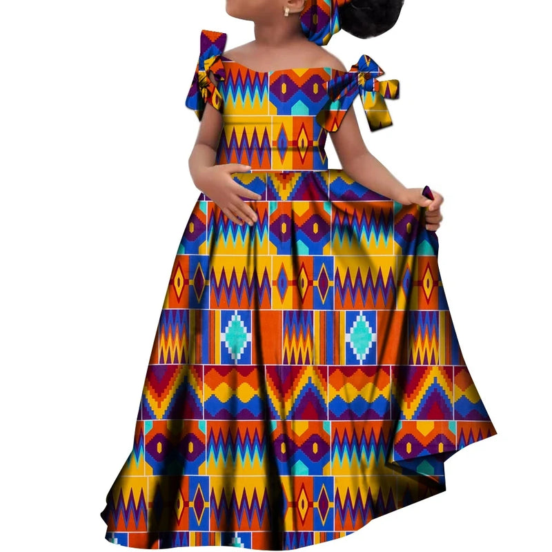 Kids Girls African Dashiki Dress