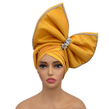 New Big Bowknot Turban Cap