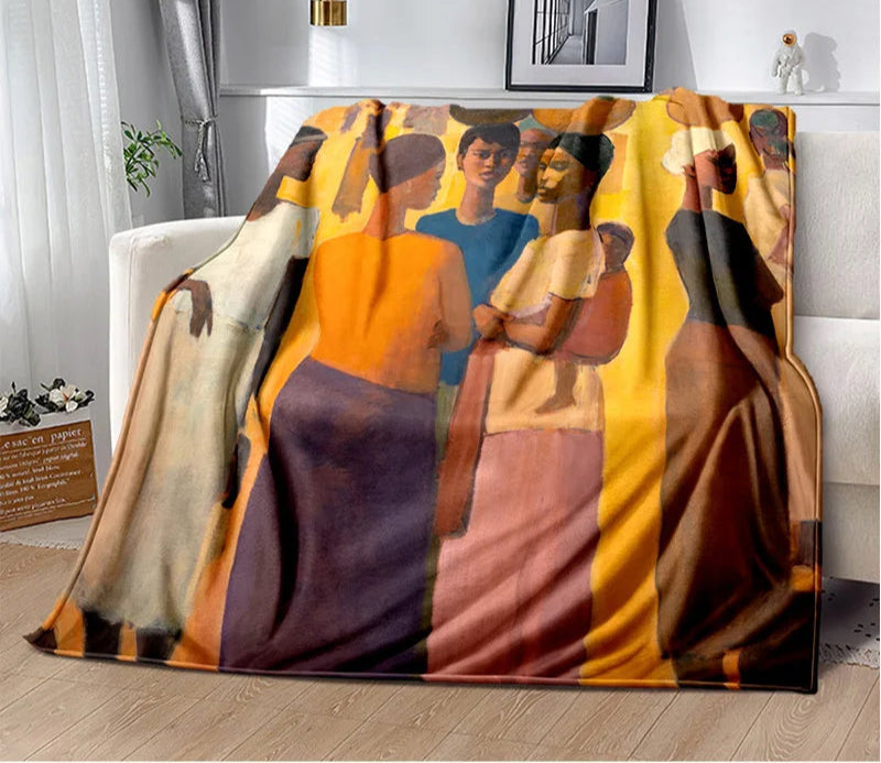 Africa Ethiopian Painting Art Cartoon Blanket