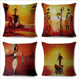 African Woman Home Decor Pillow Case