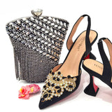 Luxury Wedding Hollowed Out Bag and Shoes Set