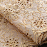 100% Cotton Embroidery Men Dry Lace Fabric