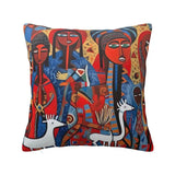 New Fashion African Ethnic Style Pattern Square Pillow Case