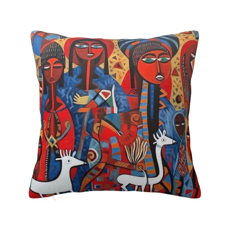 New Fashion African Ethnic Style Pattern Square Pillow Case