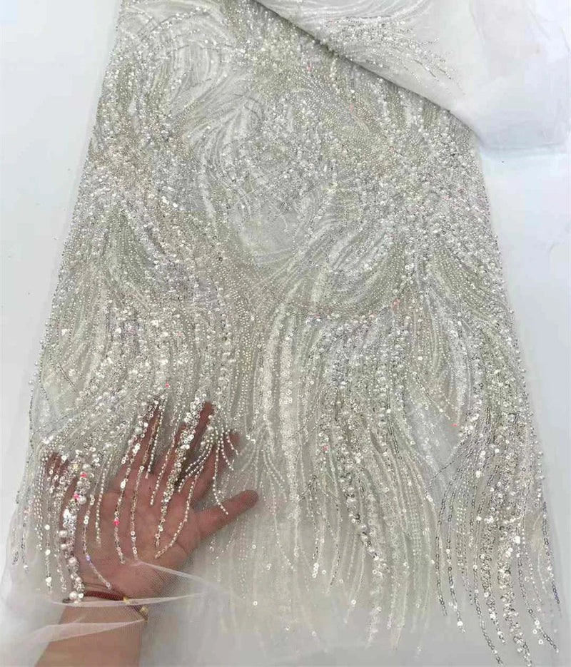 High Quality French Nigerian Groom Lace Mesh Fabrics