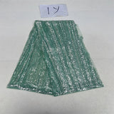 High Quality French Nigerian Beaded Lace Fabric