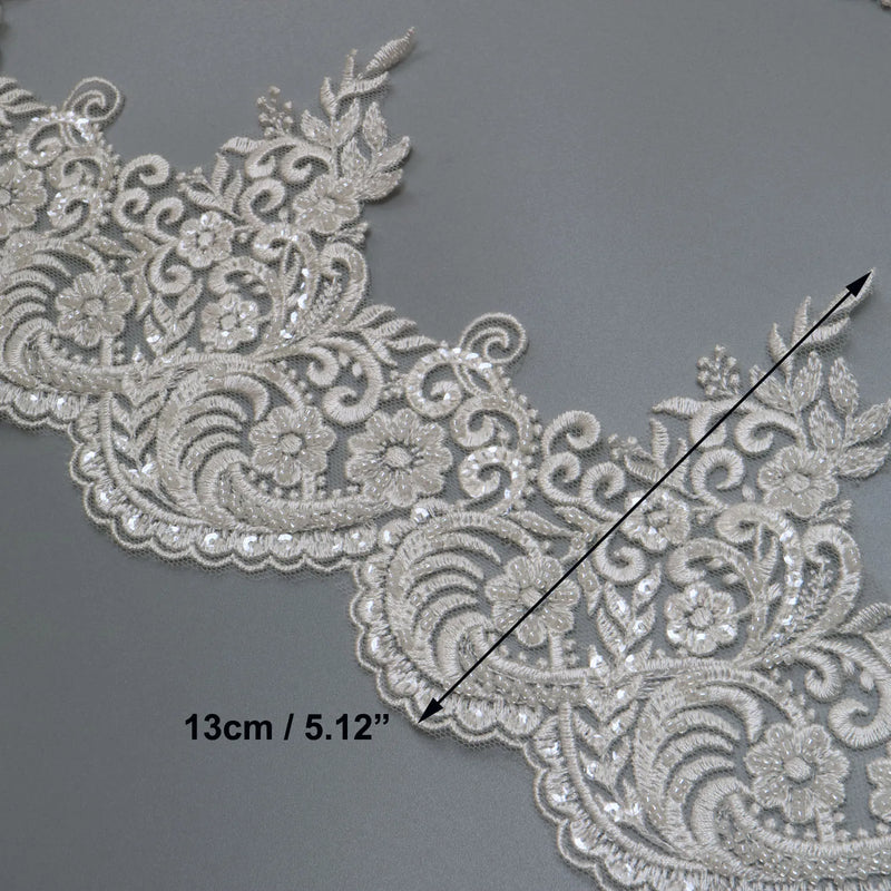 New luxury beaded embroidery lace