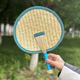 Summer Natural Environmentally Friendly Hand-Woven Fan