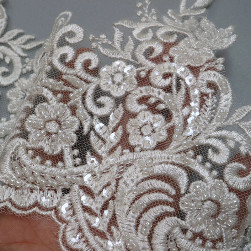 New luxury beaded embroidery lace