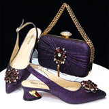 Women's Wedding and Party Luxury Ladies Shoes and Bag