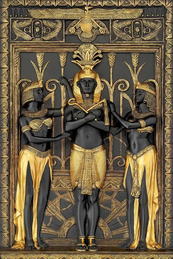 Black Golden Ancient Egyptian Art Prints 3D Posters