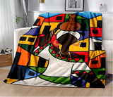 New Cartoon Africa Ethiopian Painting Art Blanket