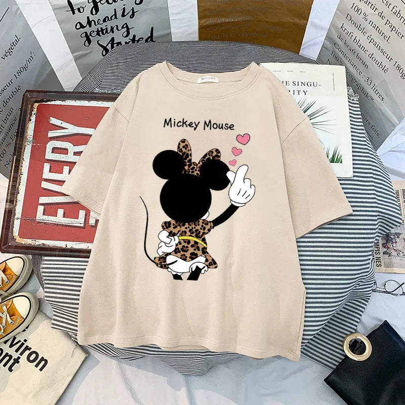 Mickey Anime Blouses Y2k Graphic T Shirts