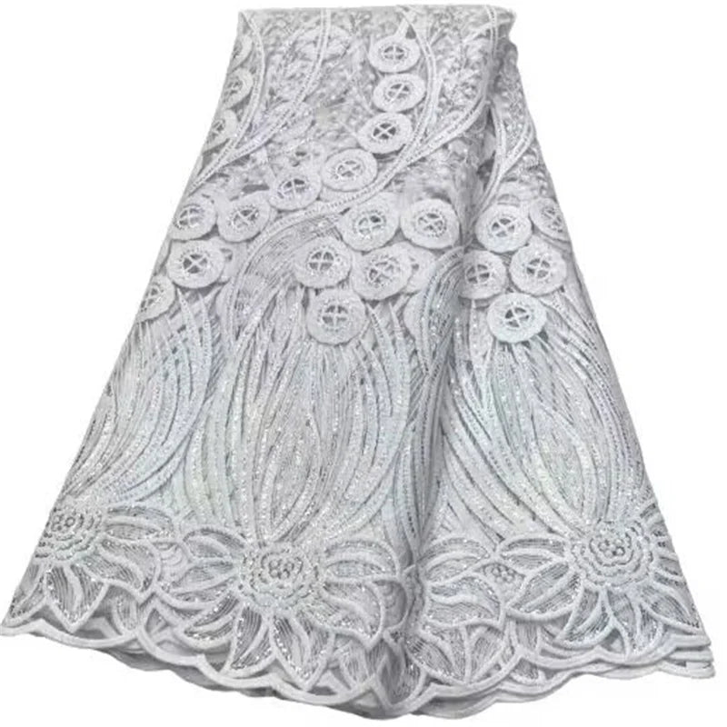 New African Nigerian Tulle Lace Fabric