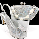 New Fashion Design African Style Banquet Shoes And Bag