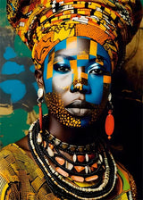 African Queen Abstract Art Canvas Painting Posters