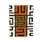 African Bogolan Mudcloth Pattern Blanket