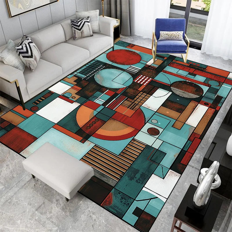 New Nordic Abstract Geometric Carpets