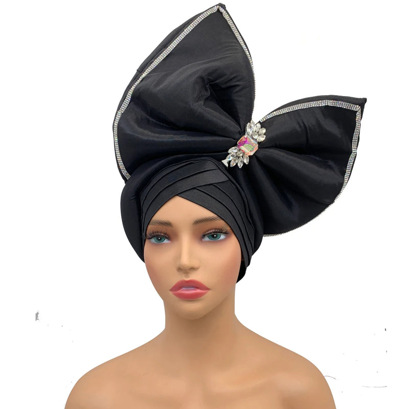 New Big Bowknot Turban Cap