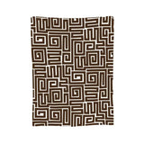 African Bogolan Mudcloth Pattern Blanket