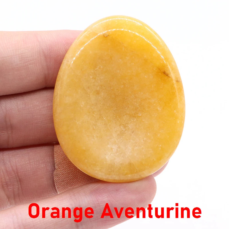 Natural Palm Gemstone Worry Thumb Stone