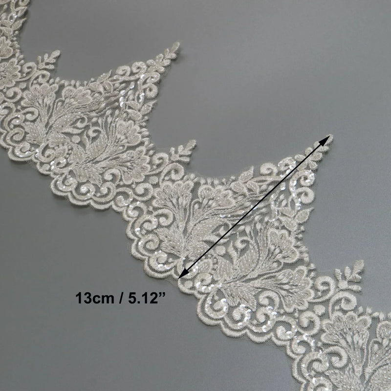 New luxury beaded embroidery lace