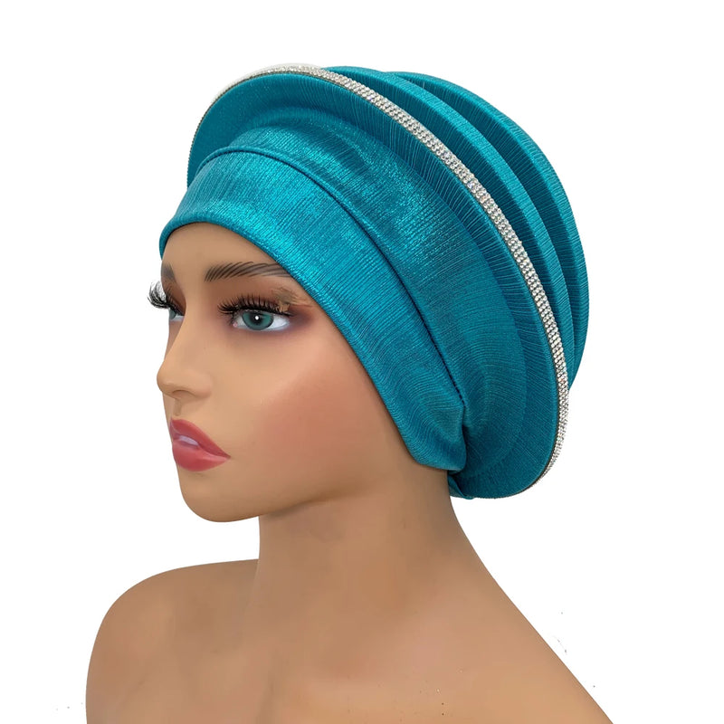 New Elegant Diamonds Spiral Beret