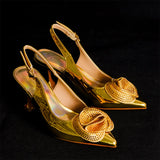 2024 Fashionable Designed Gold Elegant Shoe Bag