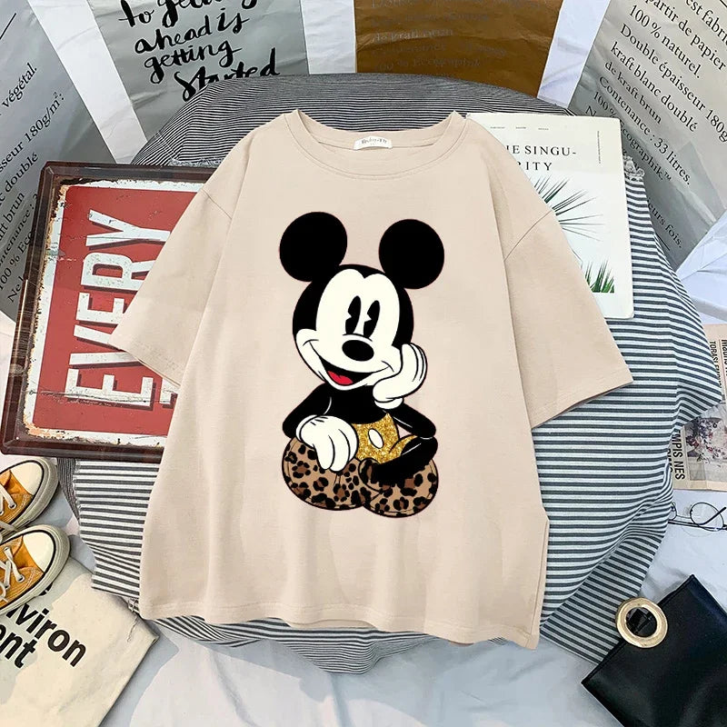 Mickey Anime Blouses Y2k Graphic T Shirts