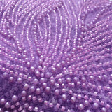 African French Tulle Mesh Beaded Lace Fabric