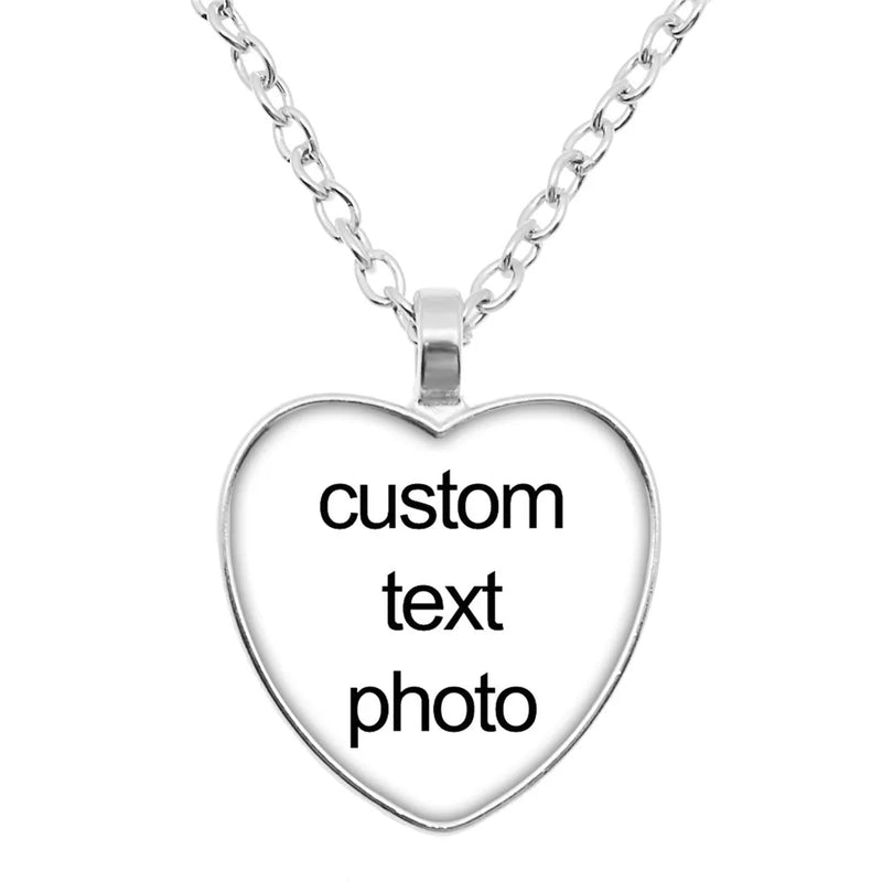 New Personalized Custom Heart Shape Pendant Necklace