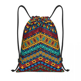 New Wax Print Ankara Kente Pattern Drawstring Bag