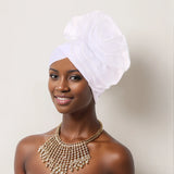 New Exaggerated Large Flower Turban Cap