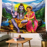 New Shiva Mandala Tapestry Yoga Decoracion Wall Carpet