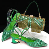 Nigerian Party Italian Design Ladies Shoes and Bag Set