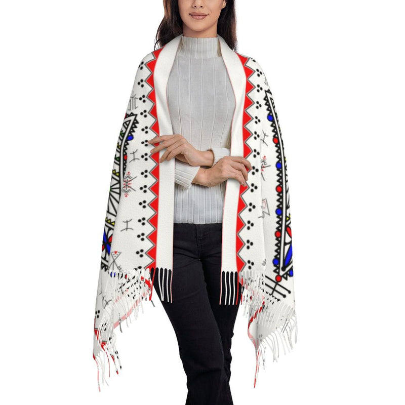 New Customized Printed Amazigh Kabyle Jewelry Scarf