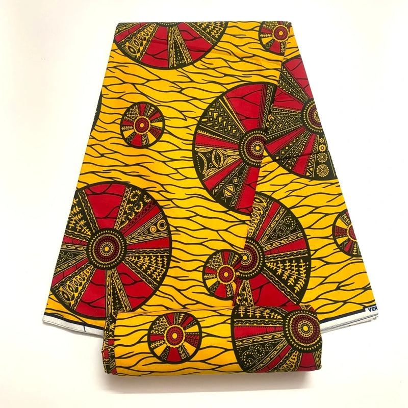 100%Cotton Tissu Ghana Pagne Wax Ankara Fabric