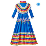 Women Traditional Mexican Folk Dancer Dress