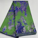 New African Jacquard Organza Brocade Fabric