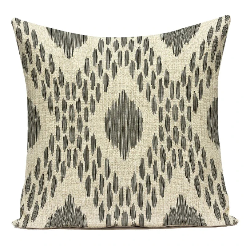 Polyester Boho Style Simple Geometric Decorative Pillows Cushion Cover for Living Room Decoration Pillowcase