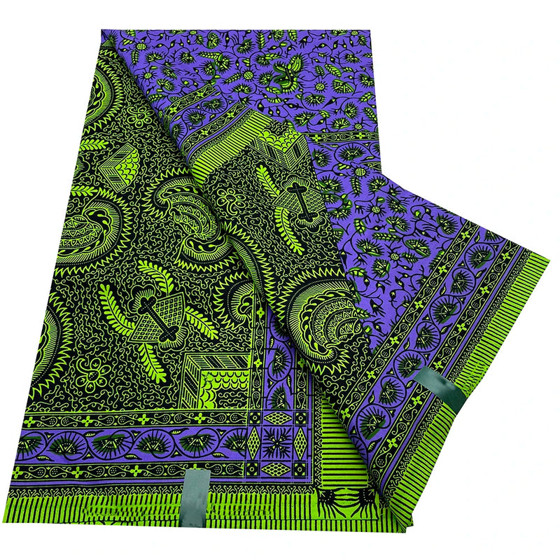 New African Grand Black Wax Fabric